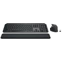 Logitech MX Keys S Combo - Performance Wireless Keyboard and Mouse with Palm Rest, Customizable Illumination, Fast Scrolling, Bluetooth, USB C, for Windows, Linux, Chrome, Mac