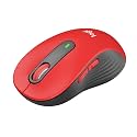 Logitech Signature M650 L Full Size Wireless Mouse Large Sized Hands - Red