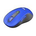 Logitech Signature M650 L Full Size Wireless Mouse - Classic Blue
