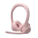 Logitech Zone 300 Wireless Bluetooth Headset with Noise-Canceling Microphone, Compatible with Windows, Mac, Chrome, Linux, iOS, iPadOS, Android – Rose (Renewed)