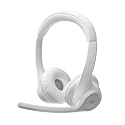 Logitech Zone 300 Wireless Bluetooth Headset with Noise-Canceling Microphone, Compatible with Windows, Mac, Chrome, Linux, iOS, iPadOS, Android – Off-White (Renewed)