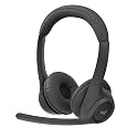 Logitech Zone 300 Wireless Bluetooth Headset with Noise-Canceling Microphone, Compatible with Windows, Mac, Chrome, Linux, iOS, iPadOS, Android – Graphite (Renewed)