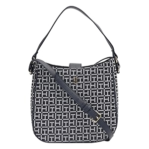 Logo Black Polyester Sling Bag