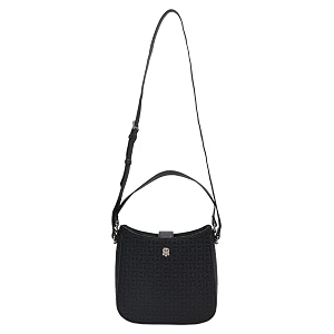 Logo Black Polyester Sling Bag