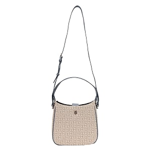 Logo Black Polyester Sling Bag