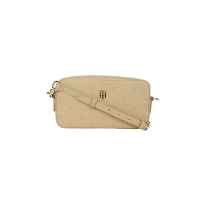 Logo black polyurethane sling bag