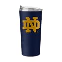 Logo Brands NCAA 20 oz Powder Coat Stainless Tumbler -Double-Wall Insulated Everday Tumbler for Hot or Cold Drinks, High Lip Lid, Team Color