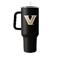 Logo Brands NCAA 40 oz Tumbler with Handle -Stainless Steel Insulated Travel Tumbler with Straw Lid – Powder Coated, Leak-Resistant, Keeps Drinks Hot/Cold – Great for Tailgating, or Everyday Use