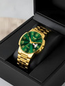 LOIS CARON LCS-8640 Golden plated green roman
