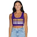 Lojobands Women's College Gameday Outfit Tank Top Tailgate Crop Top One Size Fits Most