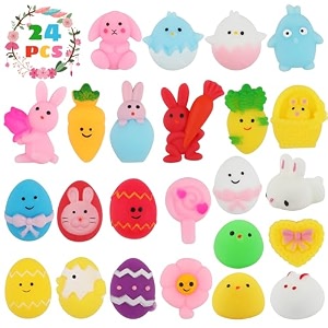 lokipa 24pcs easter mochi squishy toys