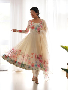 LOKITA WORLD Floral Print Anarkali Kurta Bottom