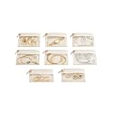 Lolalet 8 Pcs Jewelry Storage Bags for Traveling, Clear Zippered Jewelry Pouch for Women, Portable Velvet Pouches for Earrings, Rings, Necklaces & Bracelets, Individual Organizer Bags for Girls Women