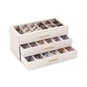 Lolalet Sunglasses Organizer Case for Women, Eyeglass Storage Holder