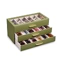 Lolalet Sunglasses Organizer Case for Women, Eyeglass Storage Holder