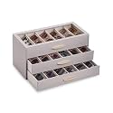 Lolalet Sunglasses Organizer Case for Women, Eyeglass Storage Holder