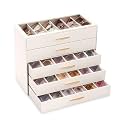 Lolalet Sunglasses Organizer Case for Women, Eyeglass Storage Holder
