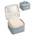 Lolalet Travel Jewelry Organizer for Women, Jewelry Case with Mirror