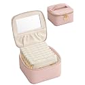 Lolalet Travel Jewelry Organizer for Women, Jewelry Case with Mirror