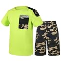 LOLANTA Boy Summer Outfit Casual Clothes 2Pcs Cotton T-shirt Shorts Set