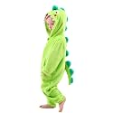 LOLANTA Boys' Girls' Dinosaur Shark Costume Flannel Jumpsuits Animal Onesie