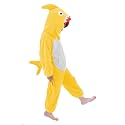 LOLANTA Boys' Girls' Dinosaur Shark Costume Flannel Jumpsuits Animal Onesie