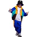 LOLANTA Boys Girls Color Block Jacket Track Pants Set Hip Hop Dance Clothes