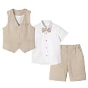 LOLANTA Boys Linen Suit 4 Piece Summer