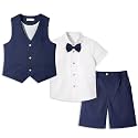 LOLANTA Boys Linen Suit 4 Piece Summer