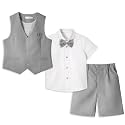 LOLANTA Boys Linen Suit 4 Piece Summer