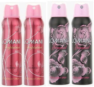 lomani sensual  temptation combo set set of 4