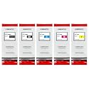 LOMENTICS PFI-320 Ink Tank Pigment (5-Pack, 1Black, 1Matte Black, 1Cyan, 1Magenta, 1Yellow) Loment Compatible PFI 320 PFI320 Ink Tank Replacement for TM-300 TM-305 TM-200 TM-205 Printer