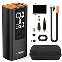 Portable Tire Inflator – Cordless 150 PSI Electric Air Compressor with Pressure Gauge and Emergency Light – Ideal for Car, Motorcycle, Bicycle, Ball Inflation