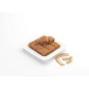 LONAVALA FOODS Famous Coconut Chikki Box - 400 grams, 48 Pieces | No Added Preservatives and Colours | Roasted Coconut Chikki Made with Jaggery | Sweet Coconut Gajak Chikki Bar