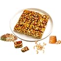 LONAVALA FOODS Famous Dry Fruits Chikki Bars - 400 grams | No Added Preservatives and Colours | Made with Jaggery, Cashews (Kaju), Almonds (Badam) &amp; Pista | Indian Sweets Mithai Gajak Bars