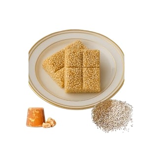 lonavala foods famous seasme chikki box - 200 grams 24 pieces  no added preservatives and colours  nutritious chikki bars  gajak tili chikki made with jaggery  sweet til seasme chikki