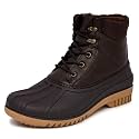 LONDON FOG Aspen Winter Boots for Men Waterproof Snow - Insulated Duck Mens Snow Boots or Rain Boots, Black Tan or Brown, Size 7 to 15 Medium and Extra Wide Widths