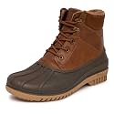 LONDON FOG Aspen Winter Boots for Men Waterproof Snow - Insulated Duck Mens Snow Boots or Rain Boots, Black Tan or Brown, Size 7 to 15 Medium and Extra Wide Widths