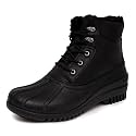 LONDON FOG Aspen Winter Boots for Men Waterproof Snow - Insulated Duck Mens Snow Boots or Rain Boots, Black Tan or Brown, Size 7 to 15 Medium and Extra Wide Widths
