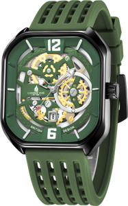 London Fog Brompton Collection Green Octagonal-Shaped Dial