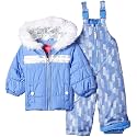LONDON FOG girls Snowsuit With Snowbib and Puffer Jacket