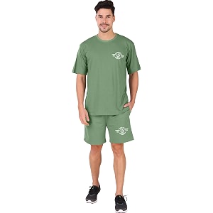 london hills cotton blend casual round neck co-ord set for men39s half sleeve oversized t-shirt and shorts printed casual sleepwear amp loungewear nightdress night suits set