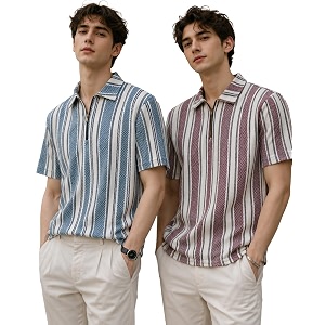London Hills Mens Loose Fit Half Sleeve