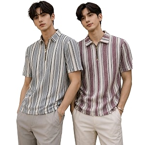 London Hills Mens Loose Fit Half Sleeve