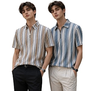 London Hills Mens Loose Fit Half Sleeve