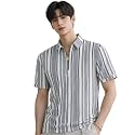 London Hills Mens Loose Fit Half Sleeve