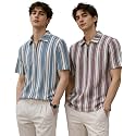 London Hills Mens Loose Fit Half Sleeve