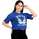 London Hills Printed Crop Top for Women