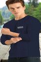 London Hills Printed Men Round Neck Navy