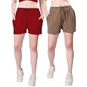 London Hills Shorts for Women Textured Waffle